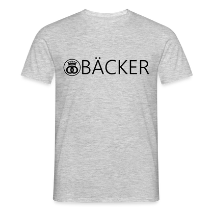 Unisex T-Shirt "Bäcker" Grau meliert Männer T-Shirt