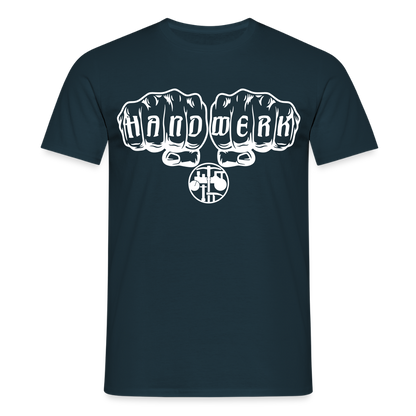 Unisex T-Shirt "Strassenbauer" Navy Männer T-Shirt