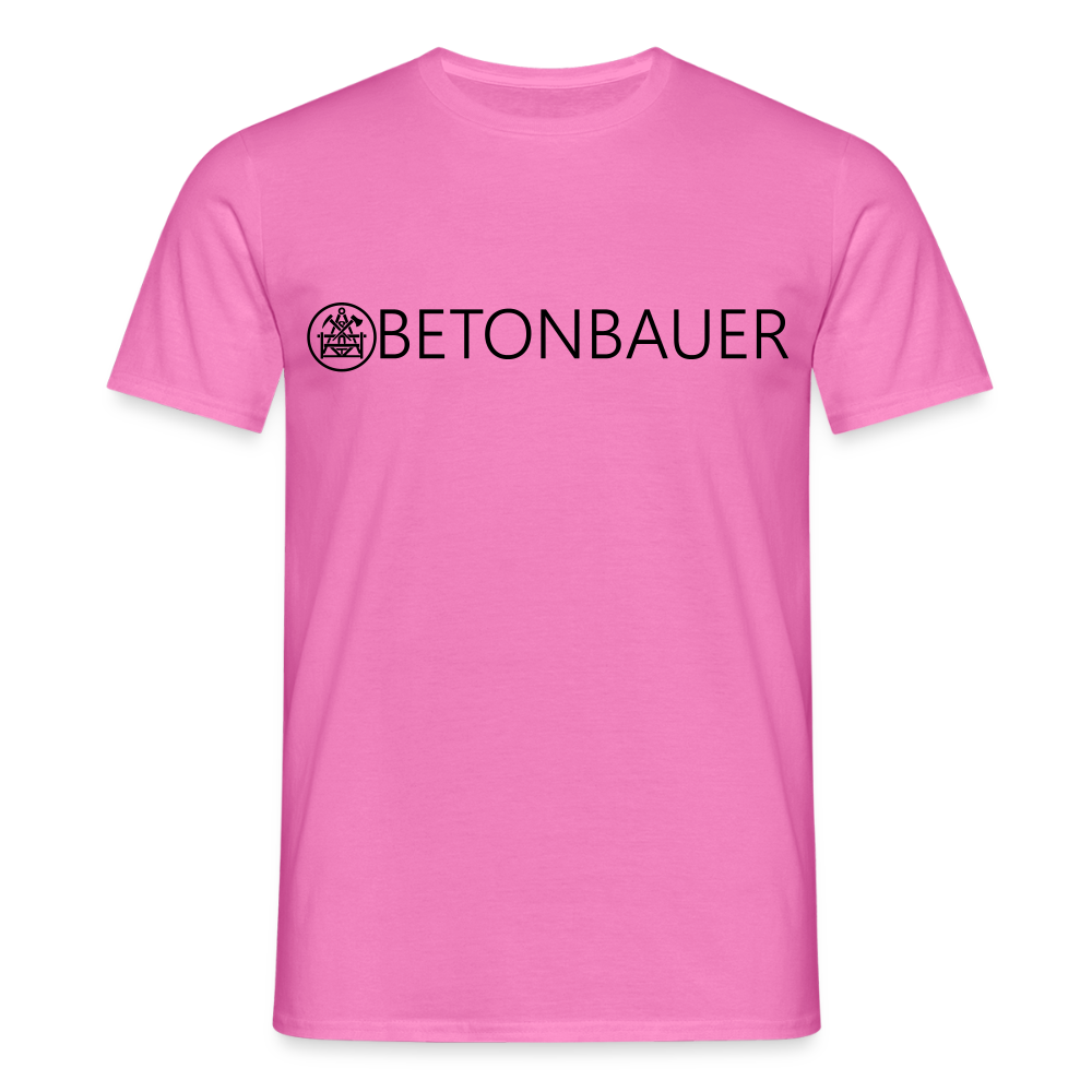 Unisex T-Shirt "Betonbauer" Pink Männer T-Shirt