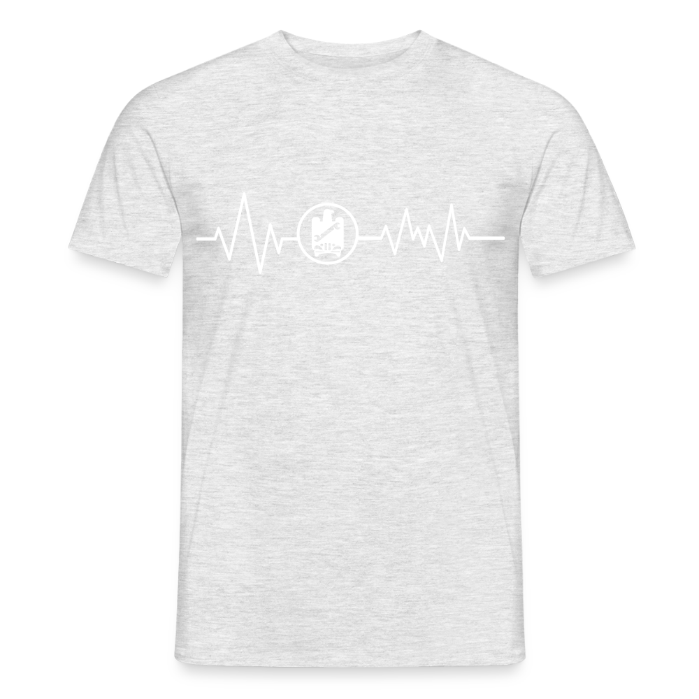 Unisex T-Shirt "KFZ-Mechaniker"-Heartbeat von Spreadconnect, Männer T-Shirt mit mechanischem Herzschlag-Design, bequem und stilvoll