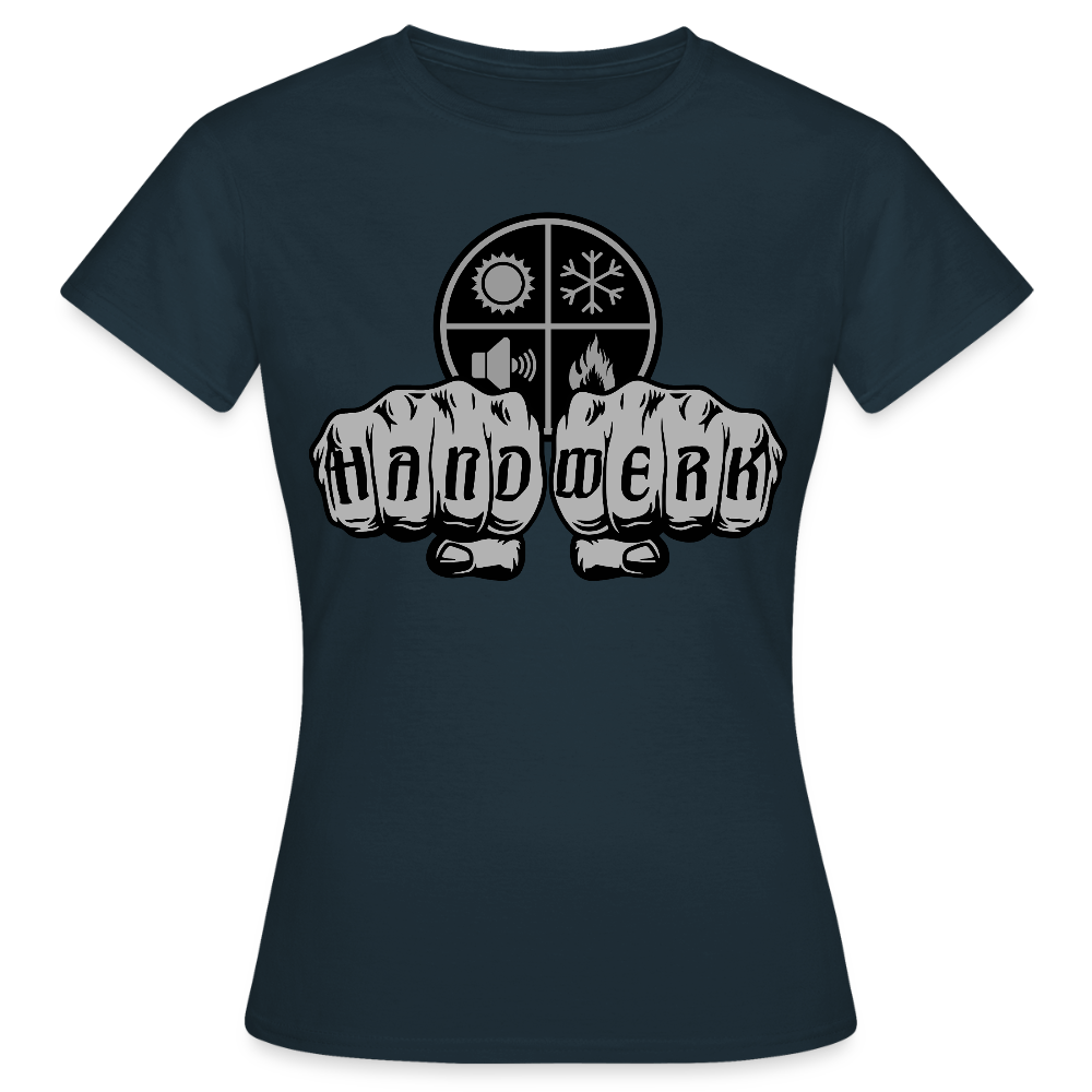 Frauen T-Shirt "Isolierer" Navy Frauen T-Shirt