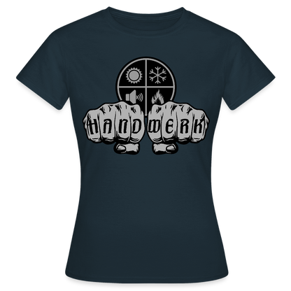 Frauen T-Shirt "Isolierer" Navy Frauen T-Shirt