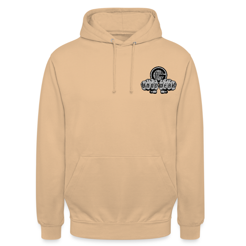 Unisex Hoodie "Gerüstbauer" beidseitig bedruckt Pfirsich Unisex Hoodie