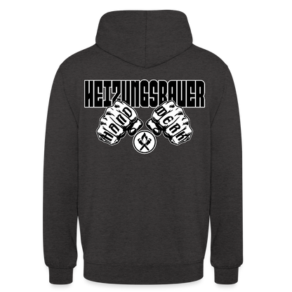 Unisex Hoodie "Heizungsbauer" (beidseitig bedruckt) - Anthrazit