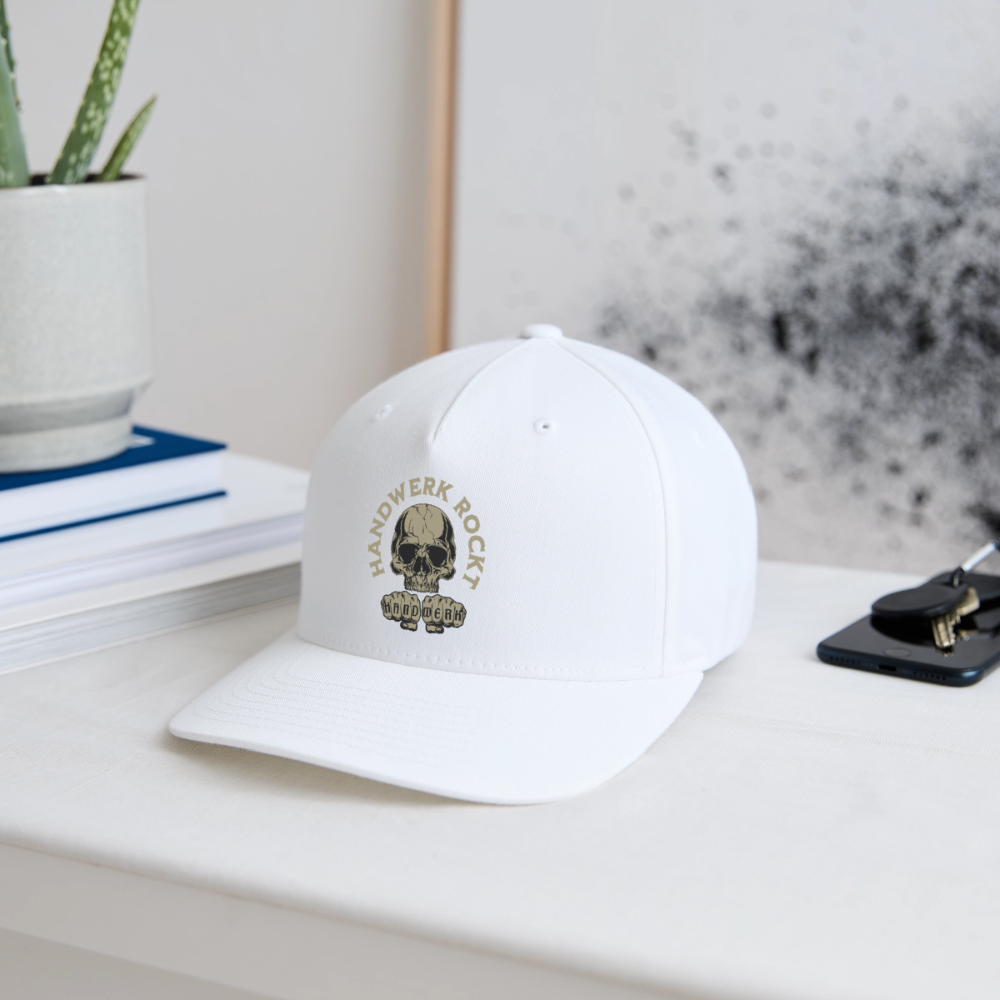Flexfit Cap "Handwerk-Rockt" Weiß Flexfit Cap {{ color }}