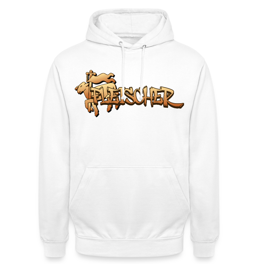 Unisex Hoodie "Fleischer" Weiß Unisex Hoodie