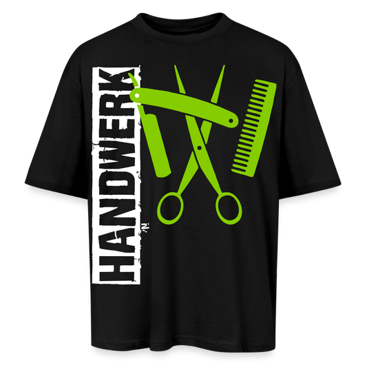 Oversized Unisex T-Shirt "Friseur" Schwarz Oversized Unisex T-Shirt