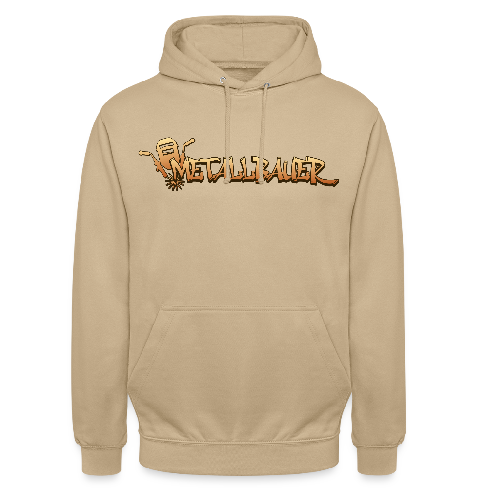 Unisex Hoodie"Metallbauer" Beige Unisex Hoodie