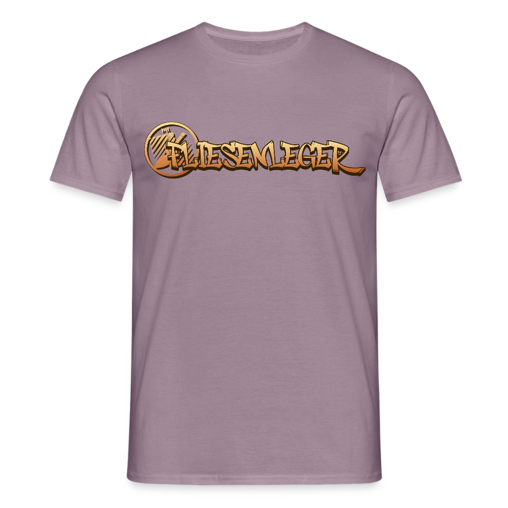 Unisex T-Shirt "Fliesenleger" Lilagrau Männer T-Shirt