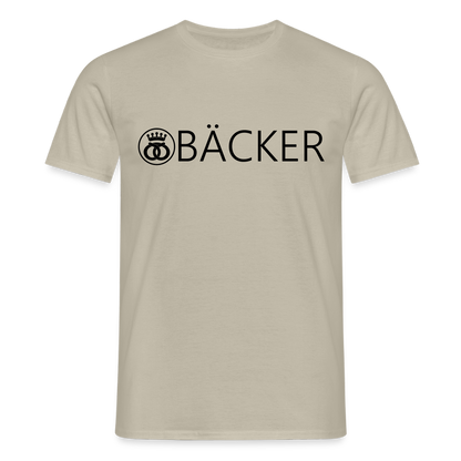 Unisex T-Shirt "Bäcker" Sandbeige Männer T-Shirt