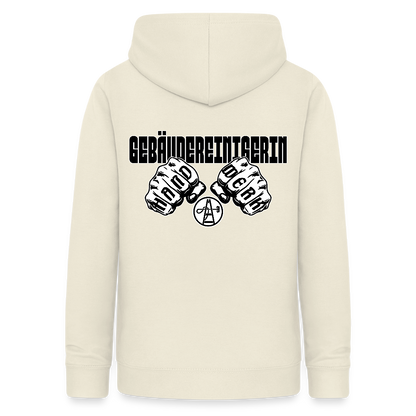 Frauen Hoodie "Gebäudereinigerin" (beidseitig bedruckt) - Vanille-Milchshake