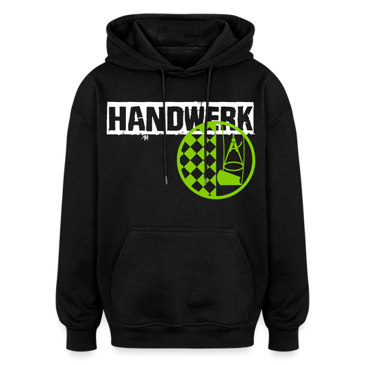 Oversized Unisex Hoodie "Bodenleger" - Schwarz