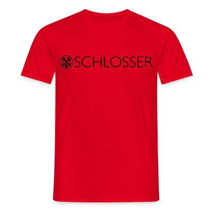 Unisex T-Shirt "Schlosser" Rot Männer T-Shirt