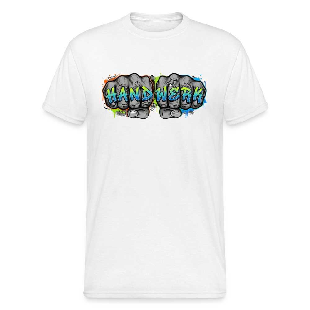 Unisex T-Shirt "Handwerk" Street Fist & Font Weiß Männer Gildan Heavy T-Shirt {{ color }}