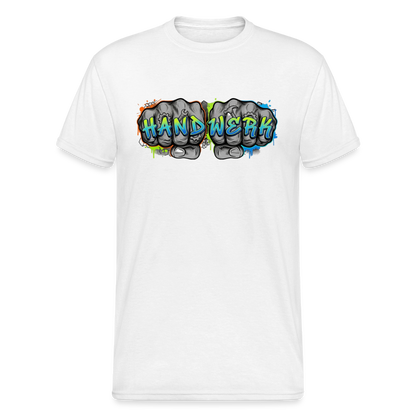 Unisex T-Shirt "Handwerk" Street Fist & Font Weiß Männer Gildan Heavy T-Shirt {{ color }}