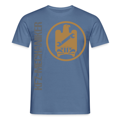 Unisex T-Shirt "KFZ-Mechaniker" Taubenblau Männer T-Shirt