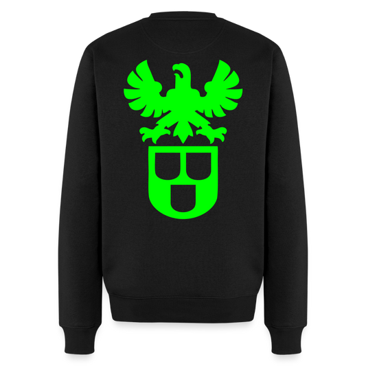 Unisex Premium Pullover "Lackierer" neongrün Schwarz Männer Premium Pullover