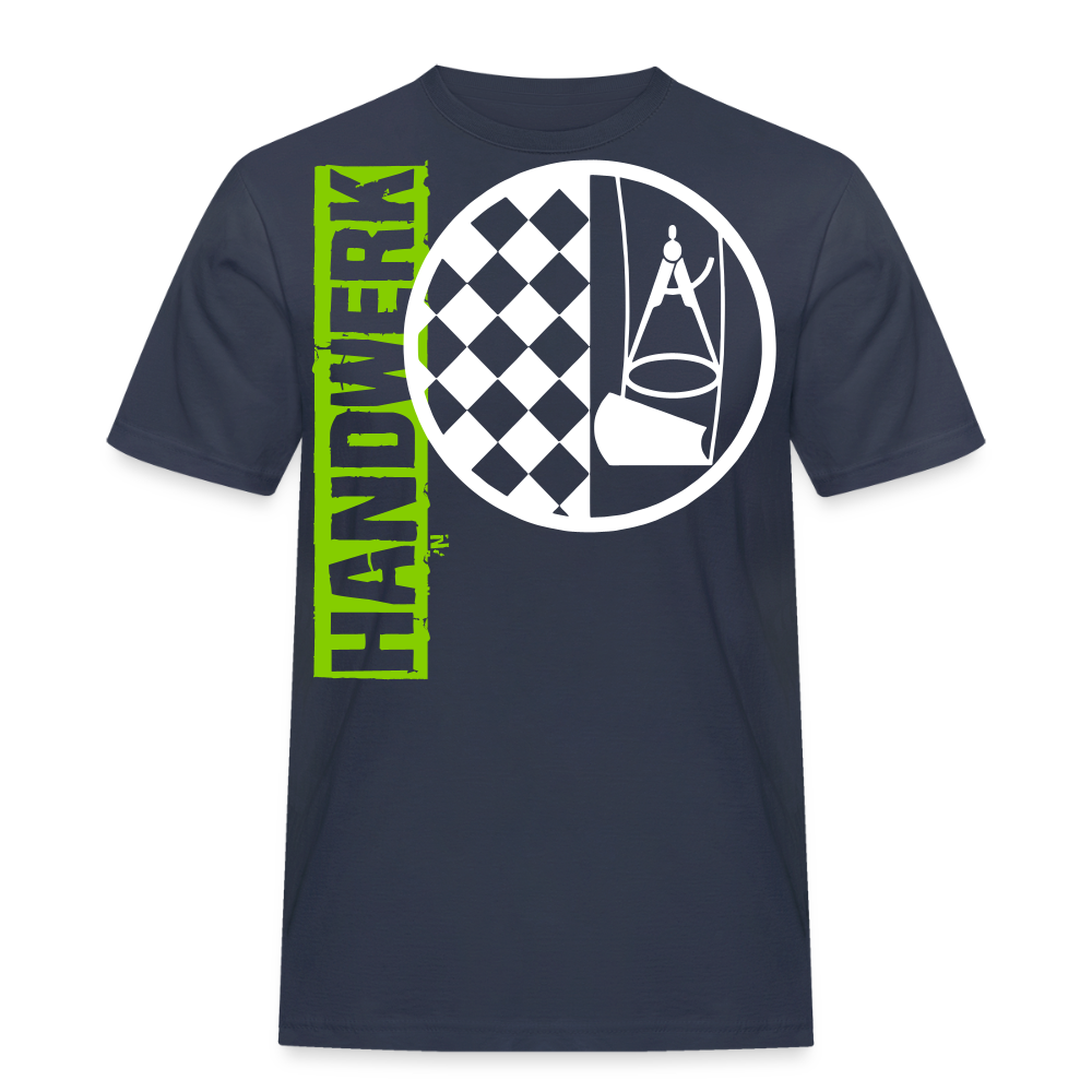 Unisex Workwear T-Shirt "Bodenleger" Navy Männer Workwear T-Shirt