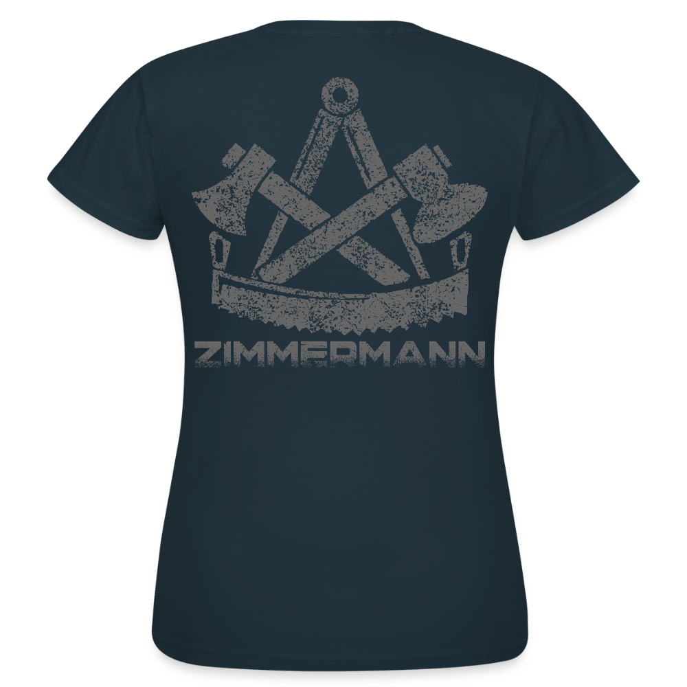 Frauen T-Shirt "Zimmermann" Navy Frauen T-Shirt