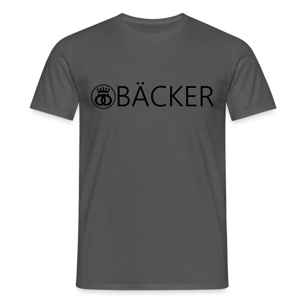 Unisex T-Shirt "Bäcker" Anthrazit Männer T-Shirt