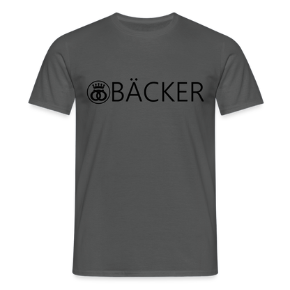 Unisex T-Shirt "Bäcker" Anthrazit Männer T-Shirt