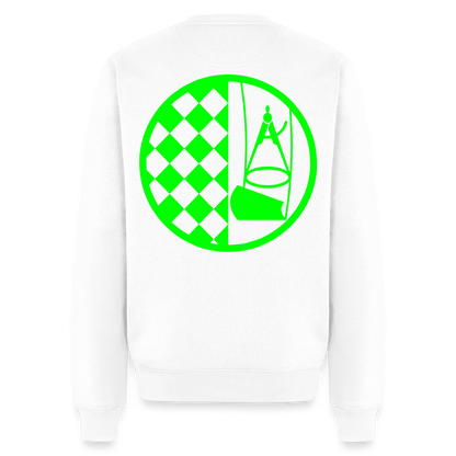 Unisex Premium Pullover "Bodenleger" neongrün Weiß Männer Premium Pullover