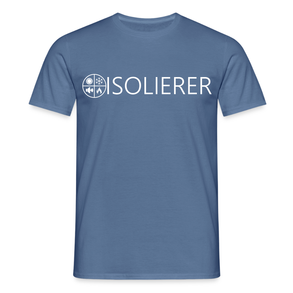 Unisex T-Shirt "Isolierer" Taubenblau Männer T-Shirt