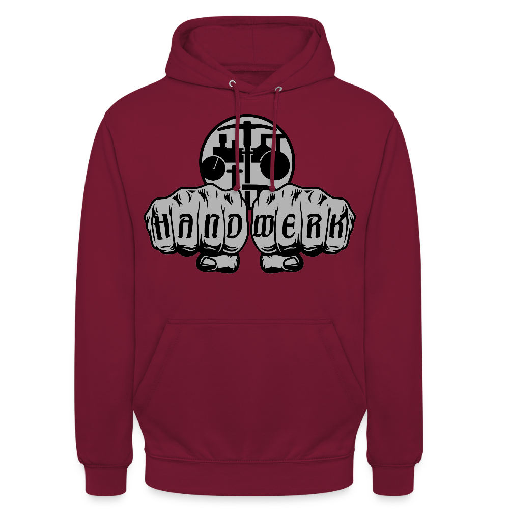 Unisex Hoodie "Strassenbauer" Bordeaux Unisex Hoodie