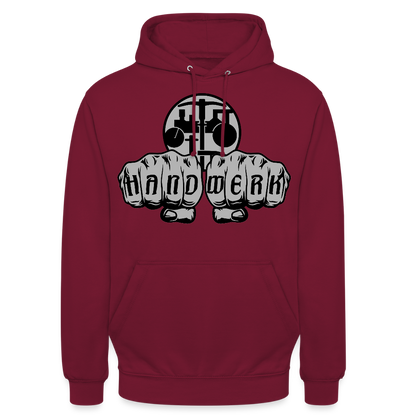 Unisex Hoodie "Strassenbauer" Bordeaux Unisex Hoodie