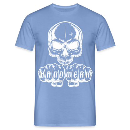 Unisex T-Shirt "Skull-Handwerk" carolina blue Männer T-Shirt