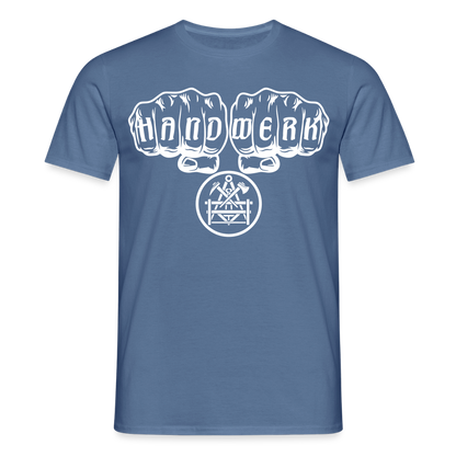 Unisex T-Shirt "Betonbauer" Taubenblau Männer T-Shirt