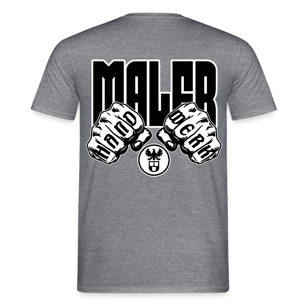 Unisex T-Shirt "Maler" Graphit meliert Männer T-Shirt