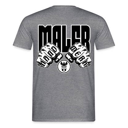 Unisex T-Shirt "Maler" Graphit meliert Männer T-Shirt