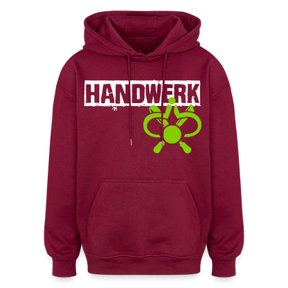 Oversized Unisex Hoodie "Drechsler" Burgunderrot Oversized Unisex Hoodie