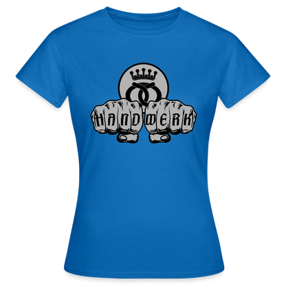 Frauen T-Shirt "Bäcker" Royalblau Frauen T-Shirt