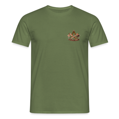 Unisex T-Shirt "Zimmermann" (beidseitig bedruckt) - Militärgrün