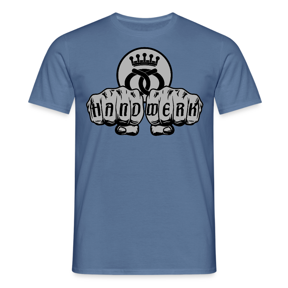 Unisex T-Shirt "Bäcker" Taubenblau Männer T-Shirt