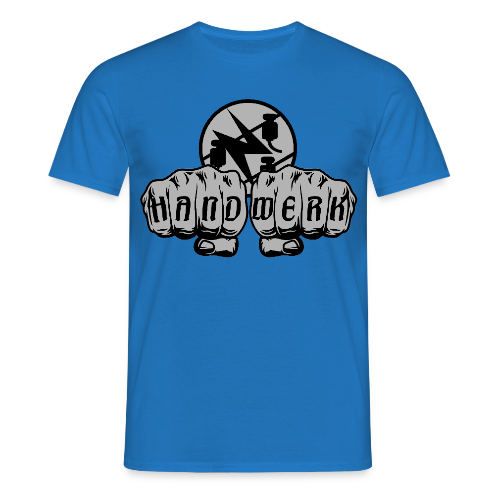 Unisex T-Shirt "Elektriker" Royalblau Männer T-Shirt