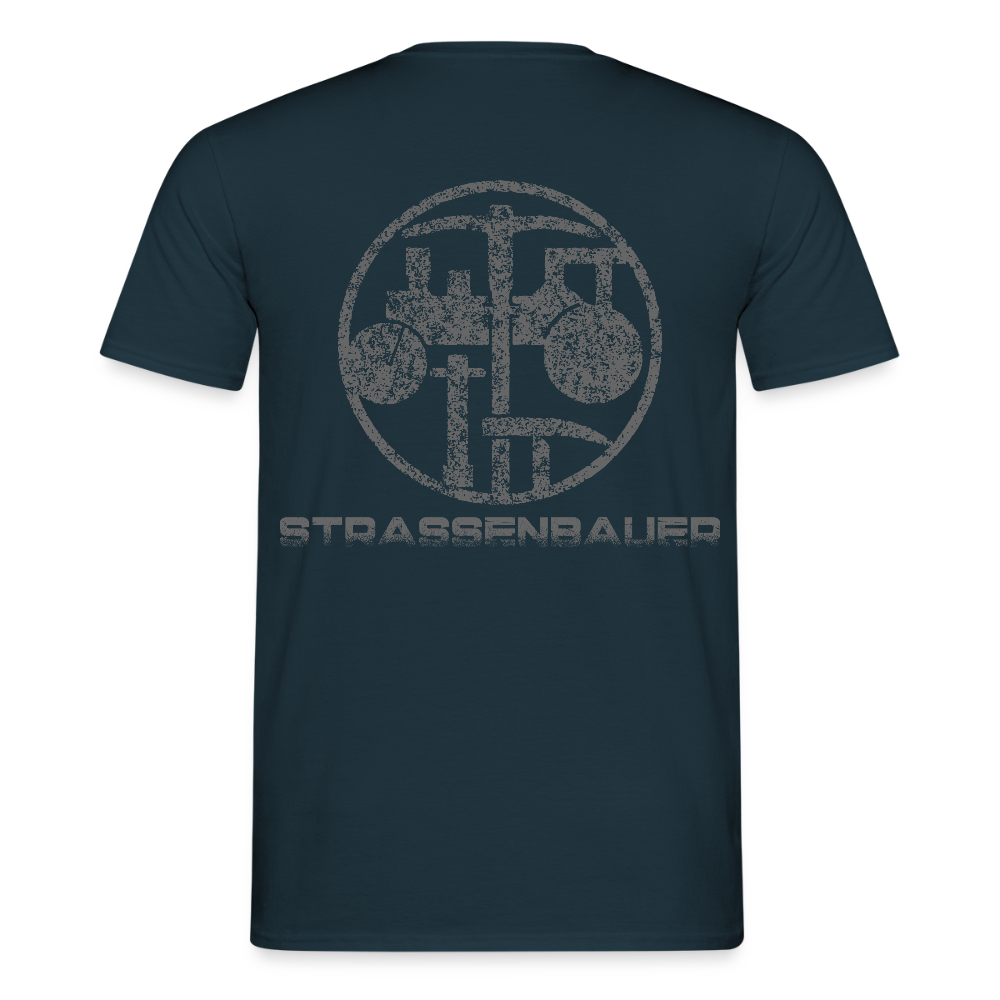 Unisex T-Shirt "Strassenbauer" Navy Männer T-Shirt