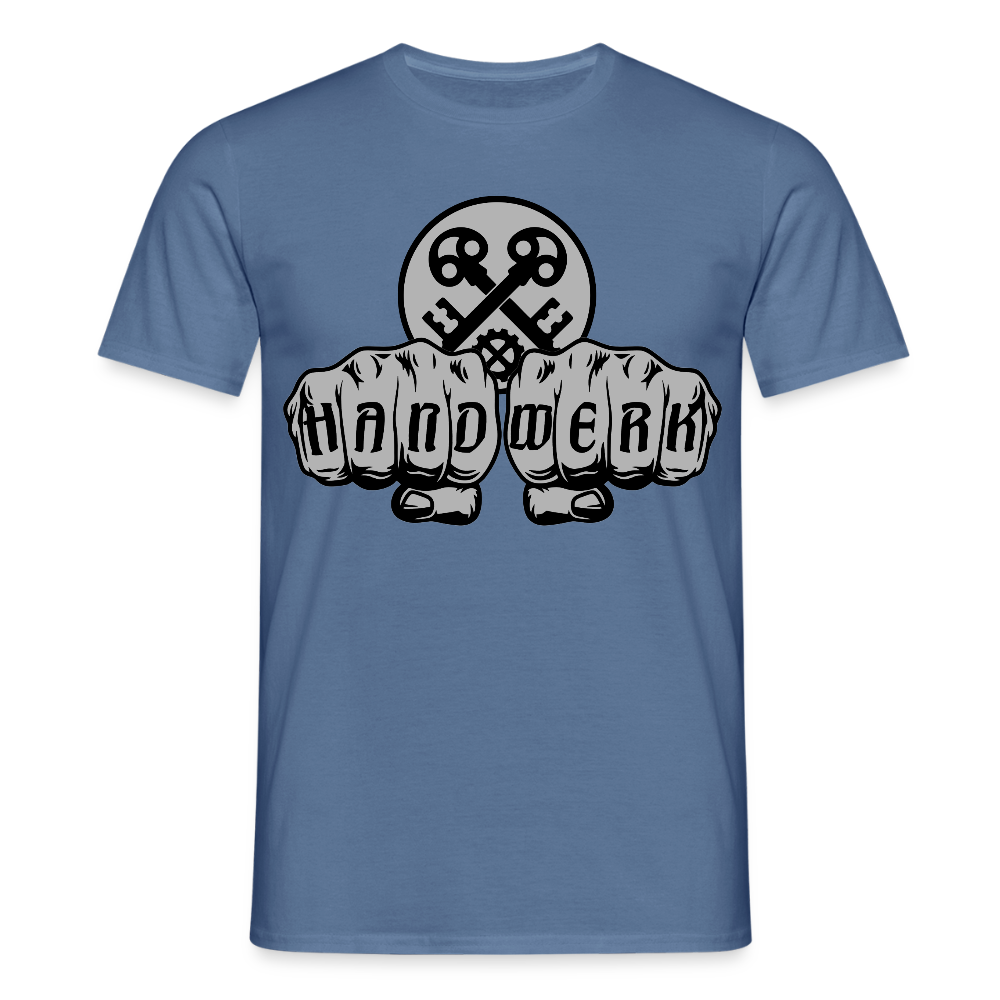 Unisex T-Shirt "Schlosser" Taubenblau Männer T-Shirt