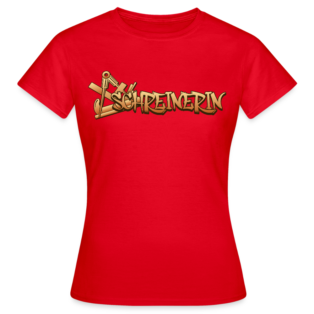 Frauen T-Shirt "Schreinerin" Rot Frauen T-Shirt