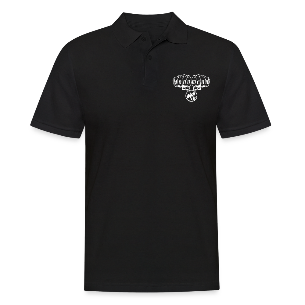 Männer Poloshirt "Elektriker" Schwarz Männer Poloshirt