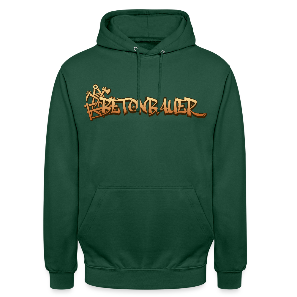 Unisex Hoodie "Betonbauer" Flaschengrün Unisex Hoodie