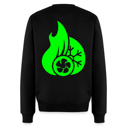 Unisex Premium Pullover "Klimatechniker" neongrün Schwarz Männer Premium Pullover