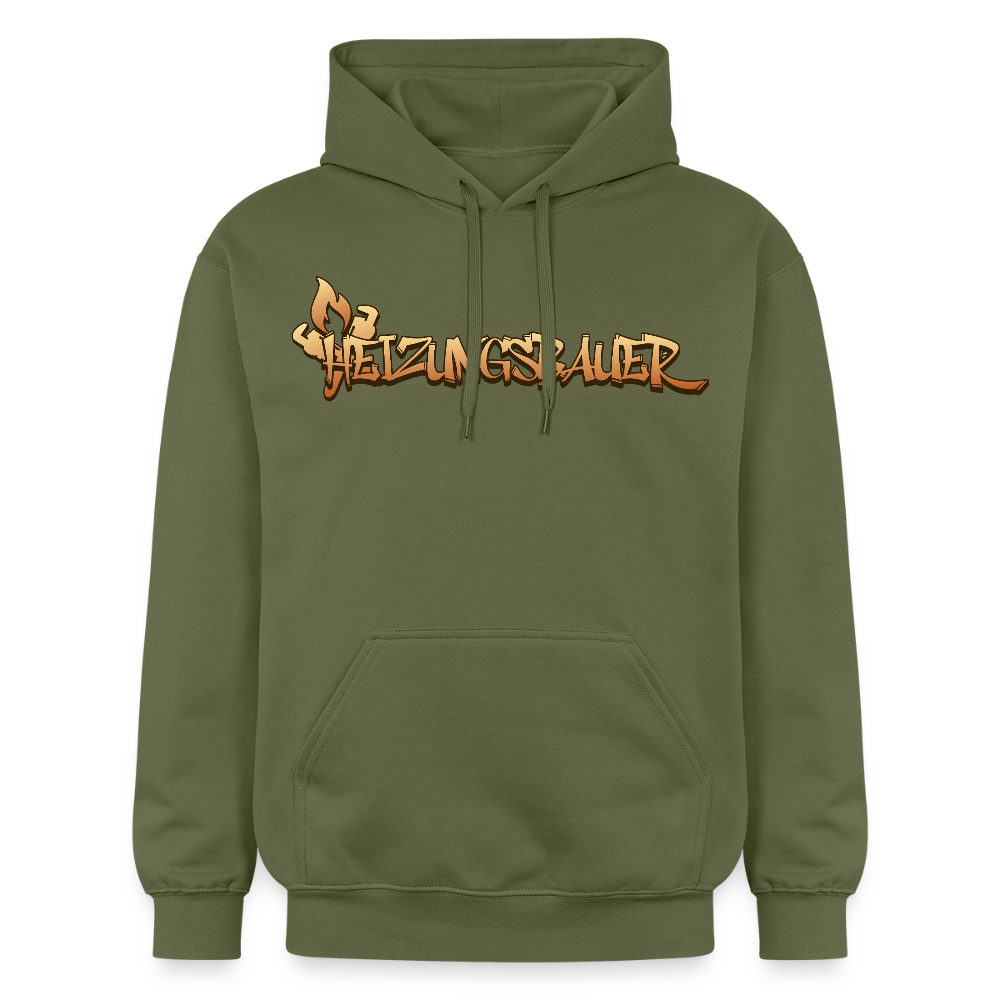 Gildan Unisex Softstyle® "Heizungsbauer" Militärgrün Gildan Unisex Softstyle® Midweight Hoodie