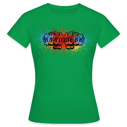 Frauen T-Shirt "Splash-Color" Kelly Green Frauen T-Shirt