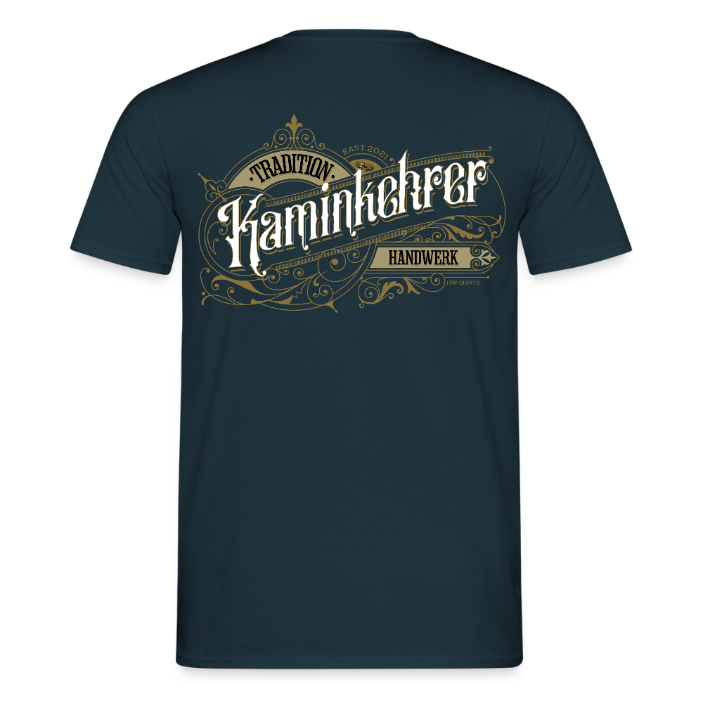 Unisex T-Shirt "Kaminkehrer" Nostalgie Handwerk Navy Männer T-Shirt
