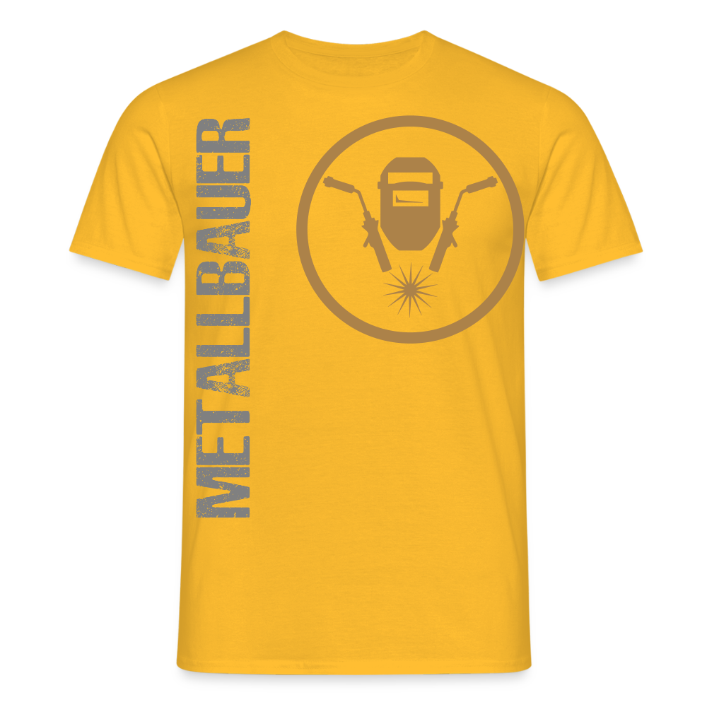 Unisex T-Shirt "Metallbauer" Gelb Männer T-Shirt