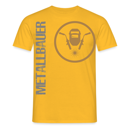 Unisex T-Shirt "Metallbauer" Gelb Männer T-Shirt