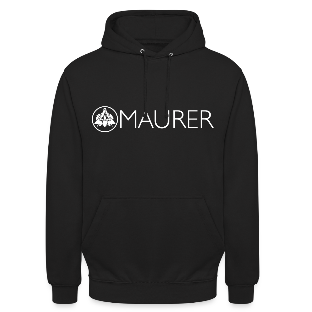Unisex Hoodie "Maurer" Schwarz Unisex Hoodie